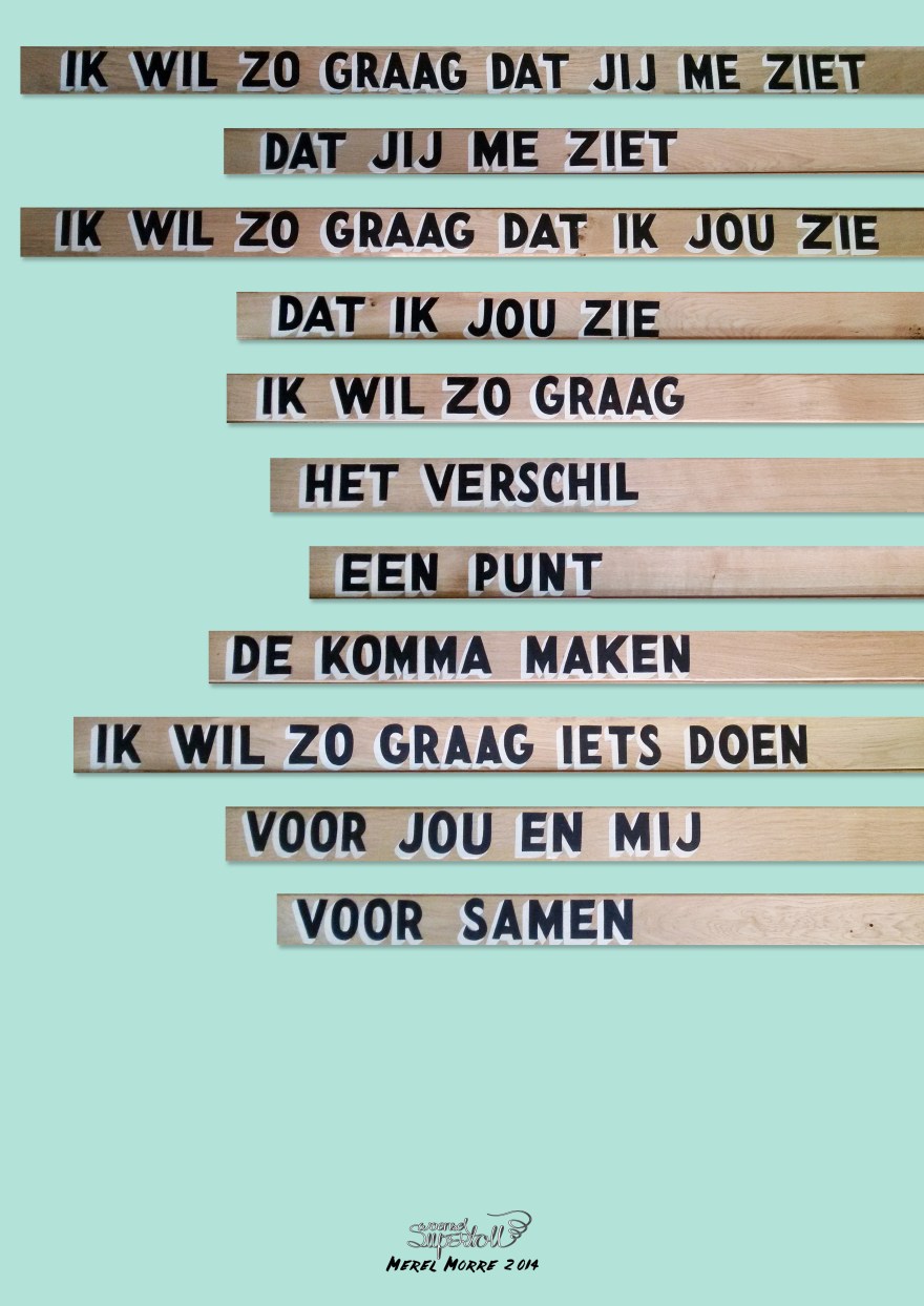 Poster gedicht MerelMorre